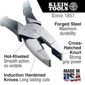 Klein Tools 9 in. High Leverage Side Cutting Pliers