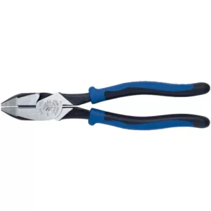 Klein Tools 9 in. Journeyman High Leverage Side Cutting Pliers for Heavy Duty Cutting