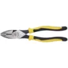 Klein Tools 9 in. Journeyman High Leverage Side Cutting Crimping Pliers