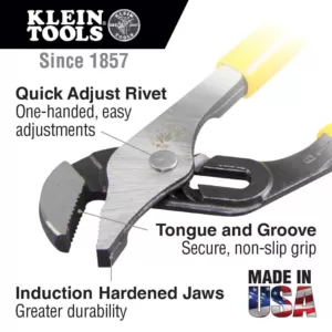 Klein Tools 10 in. Journeyman Pump Pliers