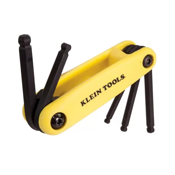 Klein Tools 5 in. Sizes Grip-It Ball Hex Key Set