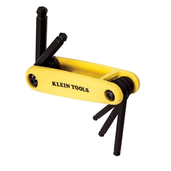 Klein Tools 5 in. Sizes Grip-It Ball Hex Key Set