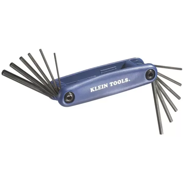 Klein Tools SAE/Metric Grip-It Folding Hex Key Set (12-Piece)