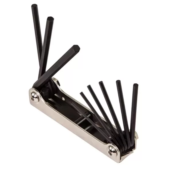 Klein Tools 9-Key Folding Hex-Key Set Inch Sizes