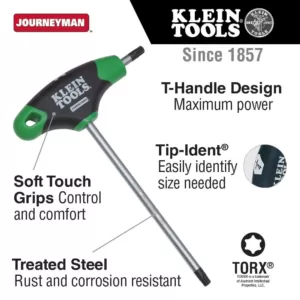 Klein Tools 6 in. Journeyman Torx T-Handle Set Stand (7-Piece)