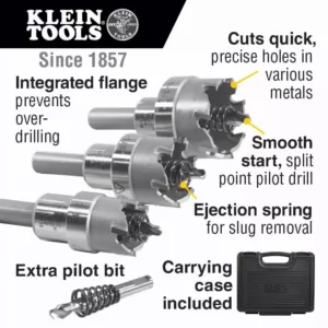 Klein Tools 4-Piece Carbide Hole Cutter Set