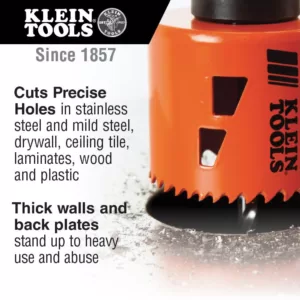 Klein Tools Bi-Metal Hole Saw Kit (8-Piece)