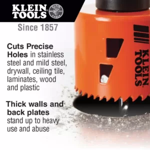 Klein Tools Hole Saw Set with Arbor (3-Piece)