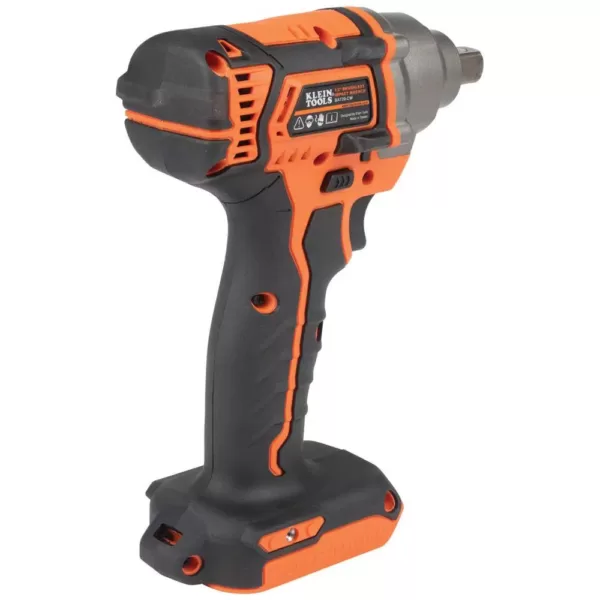 Klein Tools Battery-Operated Compact Impact Wrench, 1/2 in. Detent Pin, Tool Only