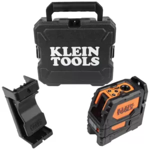 Klein Tools Laser Level, Self-Leveling Green Cross-Line and Red Plumb Spot