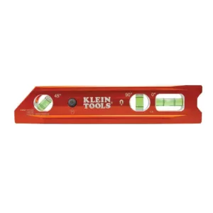 Klein Tools 9 in. Lighted Rare Earth Magnet Torpedo Billet Level