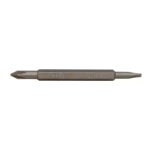 Klein Tools 4-in-1 Electronics Phillips 0, Slotted 3/32 Replacement Bits