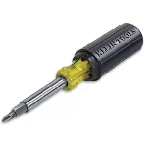 Klein Tools 11-in-1 Multi Bit Screwdriver & Nut Driver - Cushion Grip Handle