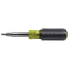 Klein Tools 11-in-1 Multi-bit Screwdriver/Nut Driver with Schrader Valve Core Tool - Cushion Grip Handle