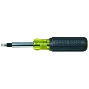 Klein Tools Heavy-Duty Multi-Bit Screwdriver/Nut Driver- Cushion Grip Handle