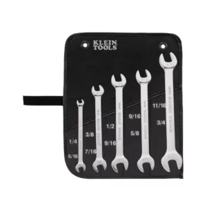 Klein Tools Open-End Wrench Set (5-Piece)