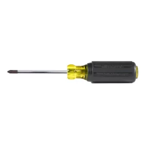 Klein Tools #1 Phillips Head Screwdriver with 3 in. Round Shank- Cushion Grip handle