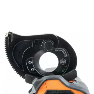 Klein Tools Battery-Operated Cu/Al Closed-Jaw Cutter with Two 2 Ah Batteries Charger and Bag