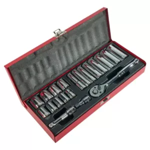 Klein Tools 20-Piece 3/8 in. Drive Socket Wrench Set