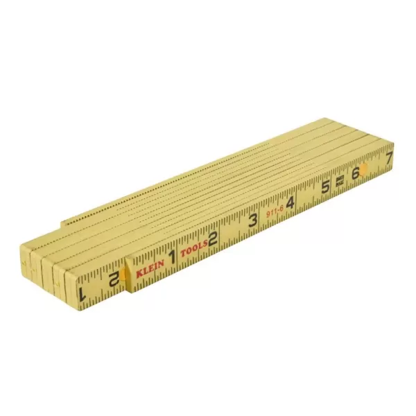 Klein Tools 6 ft. Fiberglass Folding Ruler