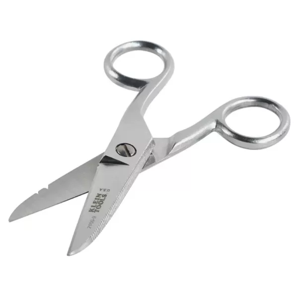 Klein Tools Electrical Scissors with Serrated Teeth