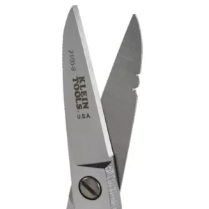 Klein Tools Electrical Scissors with Serrated Teeth