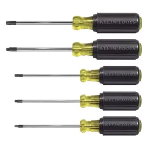 Klein Tools 5-Piece Torx Screwdriver Set- Cushion Grip Handles