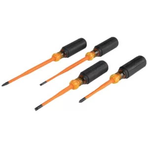 Klein Tools 4-Piece Slim-Tip Insulated Screwdriver Set