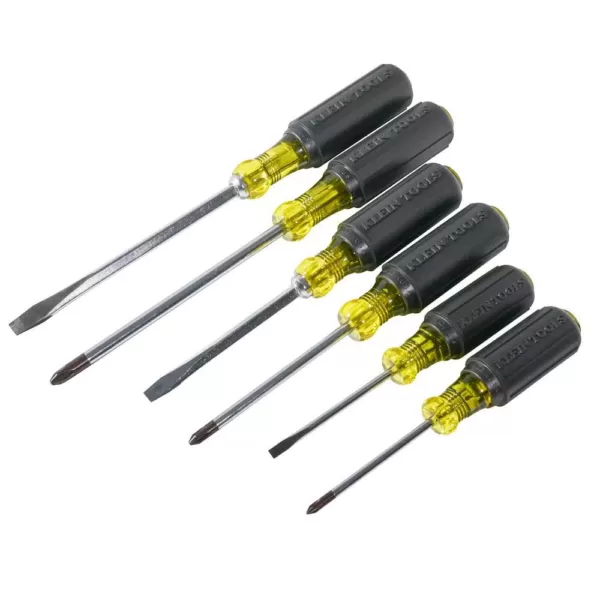 Klein Tools 6-Piece Assorted Screwdriver Set - Cushion Grip Handles