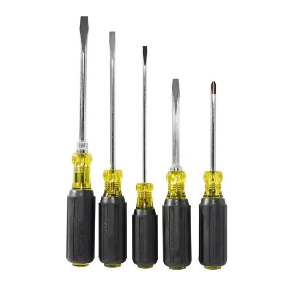 Klein Tools 5-Piece Assorted Screwdriver Set- Cushion Grip Handles