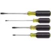 Klein Tools 4-Piece Assorted Screwdriver Set- Cushion Grip Handles