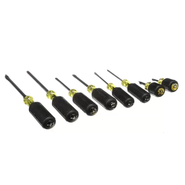 Klein Tools Screwdriver Set Plus Magnetizer, Cushion-Grip, 8-Piece