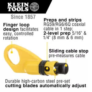 Klein Tools 2-Level Coaxial Cable Stripper