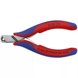 KNIPEX 4-1/2 in. Electronics End Cutters with Comfort Grip Handles