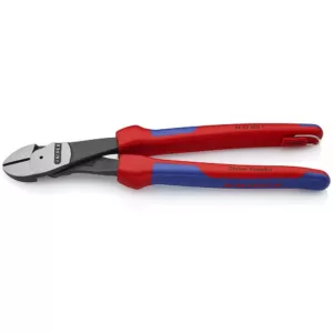 KNIPEX 10 in. H Leverage Diagonal Cutters with Dual Comfort Grips and Tether Attachment