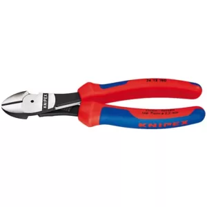 KNIPEX 7-1/4 in. High Leverage Diagonal Cutters with Comfort Grip