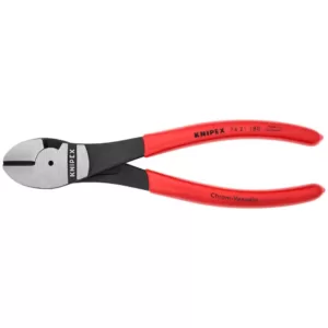 KNIPEX 7-1/4 in. High Leverage Angled Diagonal Cutters