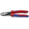 KNIPEX 8 in. Angled High Leverage Diagonal Cutting Pliers with Dual-Component Comfort Grips and Tether Attachment