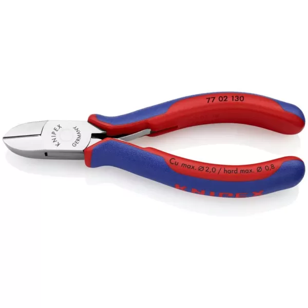 KNIPEX 5-1/4 in. Electronics Diagonal Cutters with Comfort Grip Handles