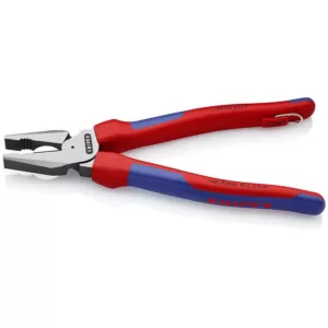 KNIPEX 9 in. High Leverage Combination Pliers with Dual-Component Comfort Grips and Tether Attachment