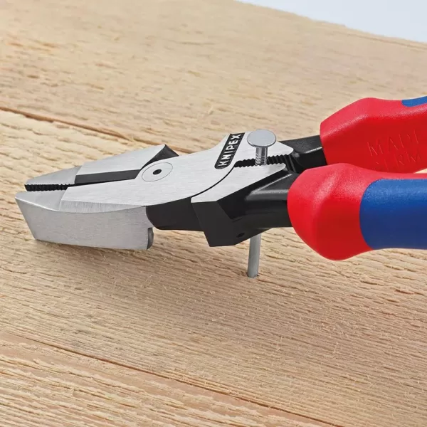 KNIPEX 9-1/2 in. High Leverage Lineman's Pliers with Dual-Component Comfort Grips and Tether Attachment