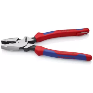 KNIPEX 9-1/2 in. High Leverage Lineman's Pliers with Dual-Component Comfort Grips and Tether Attachment