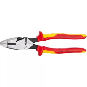 KNIPEX 9-1/4 in. High Leverage Lineman New England 1,000-Volt Insulated Head Pliers