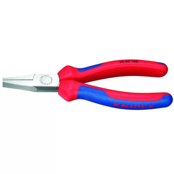 KNIPEX 6-1/4 in. Flat Nose Pliers with Comfort Grip