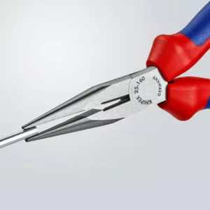 KNIPEX 6 in. Long Nose Pliers with Cutter and Comfort Grip Handles