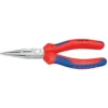 KNIPEX 6 in. Long Nose Pliers with Cutter and Comfort Grip Handles