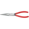 KNIPEX 8 in. Long Nose Pliers with Cutter and 12 AWG Stripping Hole