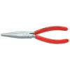 KNIPEX 6-1/4 in. Long Nose Pliers-Flat Tips