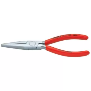 KNIPEX 6-1/4 in. Long Nose Pliers-Flat Tips