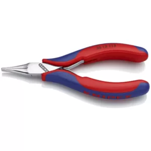 KNIPEX 4-1/2 in. Electronics Pliers with Flat Tips with Comfort Grip